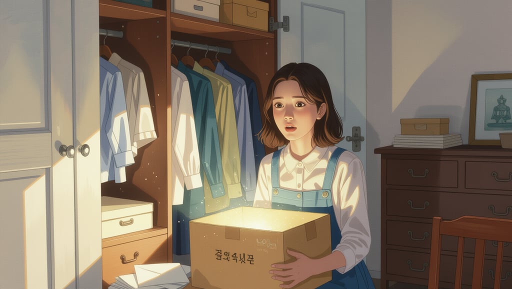 🎁 옷장 속 의외의 발견, 숨겨진 메시지