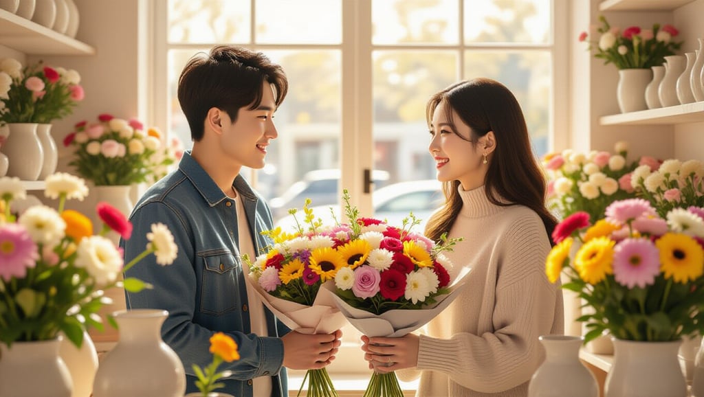 🤝 꽃 선물 및 공동 구매가 나타내는 대인관계 변화