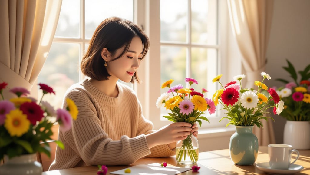 💡 꽃을 고르고 장식하는 과정 속 내면의 변화